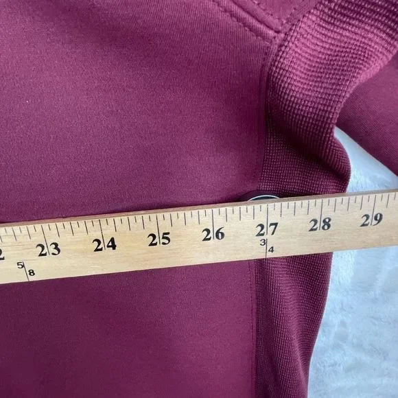 Vintage Team Nike Sweatshirt Mens 4XL Maroon Red Center Swoosh Embroidered Y2K - Picture 7 of 11